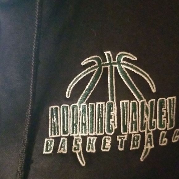Nike Therma Fit Black Zippered Hoodie Sz. S With Moraine Valley Basketball Logo - Picture 8 of 17